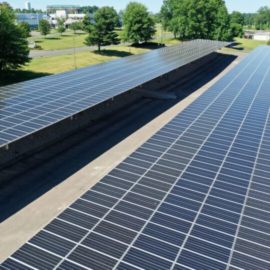 Windsor Commercial Solar Project Close Up View